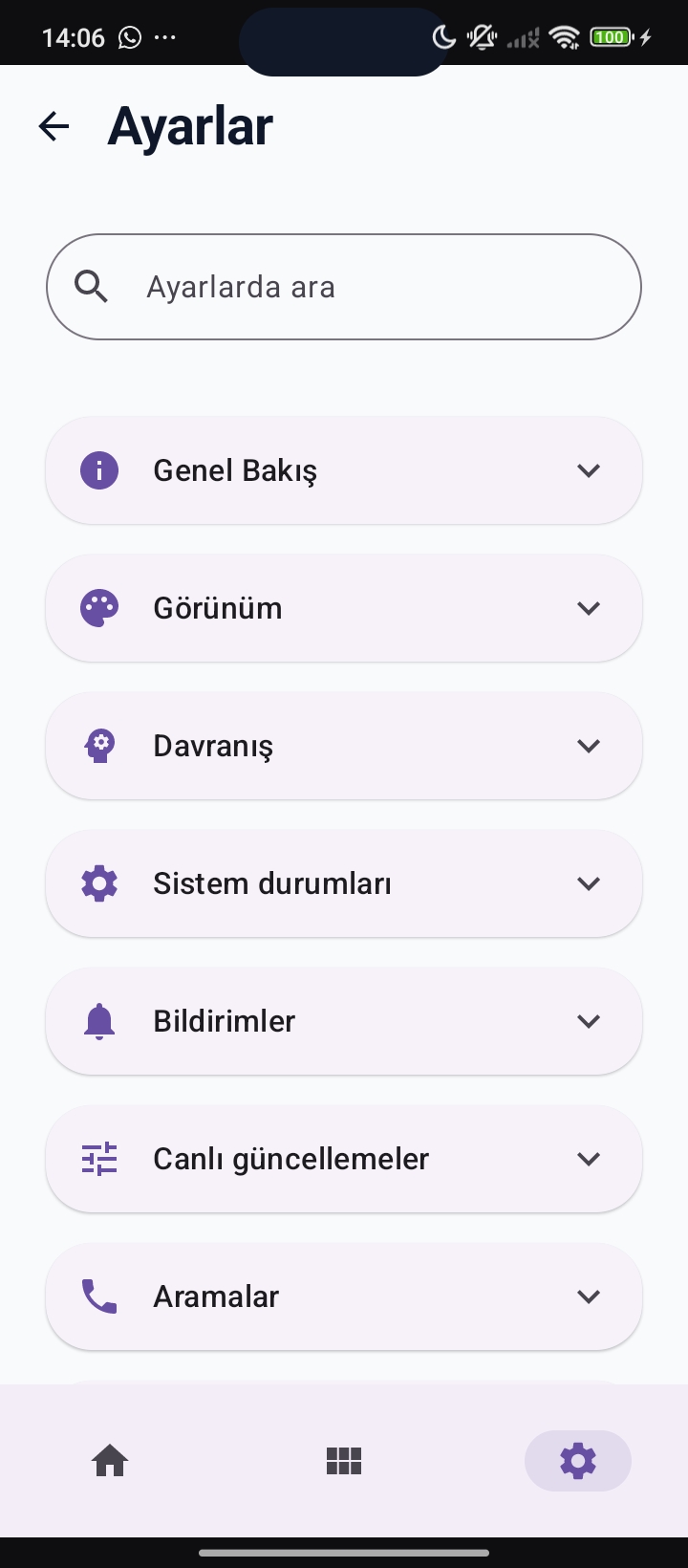 HyperIsle settings overview